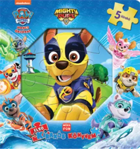 Leporelá, krabičky, puzzle knihy Első kirakós könyvem - Mancs Őrjárat: Mighty pups