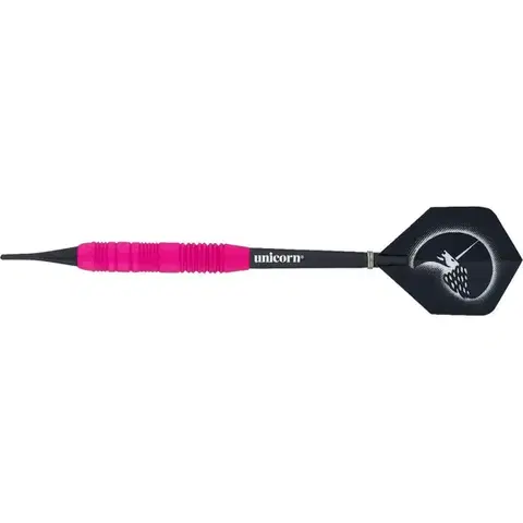 Šípky Šípky Unicorn Core Plus Rubberised Brass Pink 3ks 17 g
