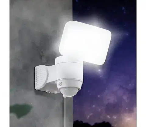 Záhradné lampy Eglo 98196 - Solárne nástenné LED svietidlo so senzorom CASABAS LED/3,7V IP44 98196