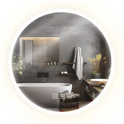 Kúpeľňové zrkadlá Tutumi - Zrkadlo LED BLUETOOTH FFJ 60cm HOM-06501