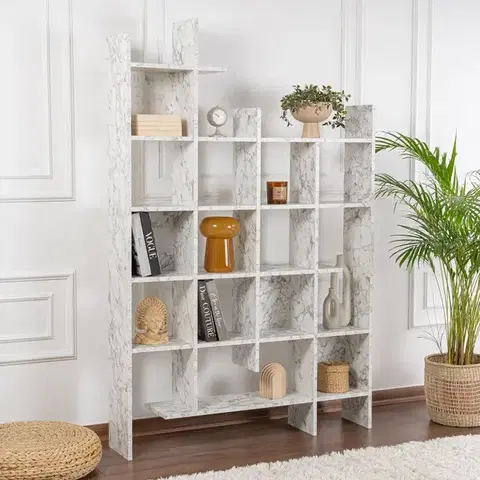 Knižnice Knižnica Manco - Carrara Marble