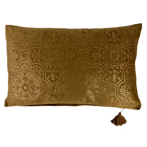 Dekoračné obliečky Obliečka Orient Velvet horčicová 30x50 Merkury Home