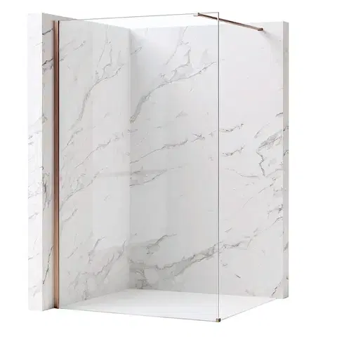 Sprchové dvere REA/S - Sprchová zástena Flexi Transparent / Brush Copper 130 KPL-K99378