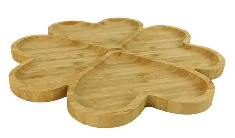 Podnosy a tácky MAKRO - Podnos delený 30x1,5cm, bambus