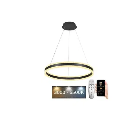 Svietidlá  LED Stmievateľný luster na lanku LED/85W/230V 3000-6500K + diaľkové ovládanie J4315/B