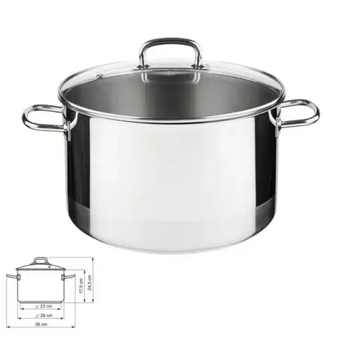 Hrnce KOLIMAX ČR Hrniec nerez s pokrievkou 8l, 26cm, PROFESSIONAL Kolimax