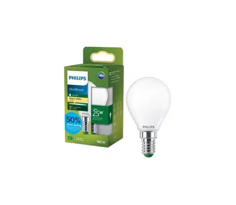 LED osvetlenie LED žiarovka ULTRAEFFICIENT Philips P45 E14/1,2W/230V 2700K 872110305219300