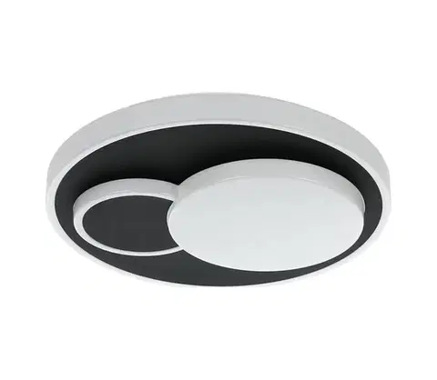 Svietidlá Eglo 75665 - LED Stropné svietidlo LEPRESO LED/19,5W/230V pr.38,5cm čierna 75665