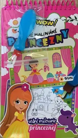 Nalepovačky, vystrihovačky, skladačky WOW! Vodní malování: PRINCEZNY