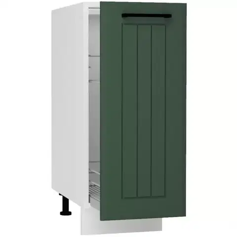 Kuchynské skrinky stojace Skrinka do kuchyne Irma D30 Cargo + kôš Zelená Mat