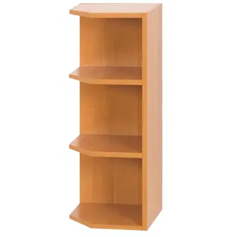 Kuchynské horné skrinky KONDELA Lora MDF New W30N L horná rohová kuchynská skrinka jelša