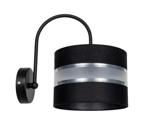 Svietidlá  Nástenné svietidlo CORAL 1xE27/60W/230V čierna 0420