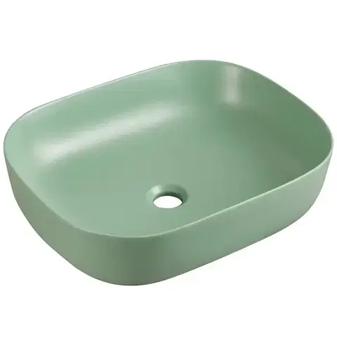 Umývadlá Umývadlo na dosku Larss green matt 49