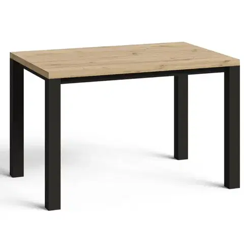Jedálenské stoly Stôl Oskar D120 artisan/čierna