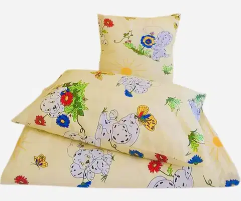 Detské obliečky Obliečky bavlnené detské Dalmatinci TiaHome - Detský set 130x90cm + 65x45cm