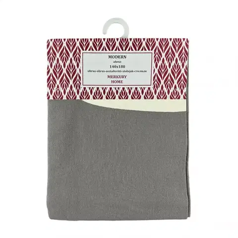 Bytový textil Bavlnený obrus MODERN šedý 140x180