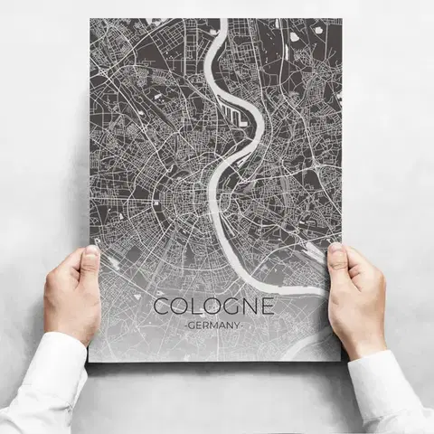 Moderné obrazy Obrazy na stenu - Map Of Cologne