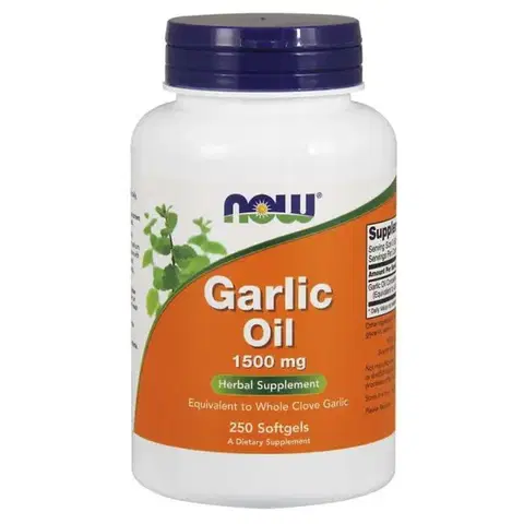 Ostatné špeciálne doplnky výživy Now Cesnakový olej 1500 mg