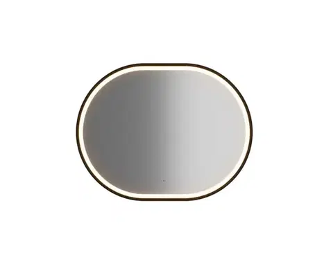 Zrkadlá ArtCom LED zrkadlo APOLLO 2 | čierna 90 x 70 cm