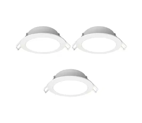 Svietidlá  B.V. - SADA 3x LED Vonkajšie podhľadové svietidlo LED/4,8W/230V 4000K IP65 biela B10405QA3