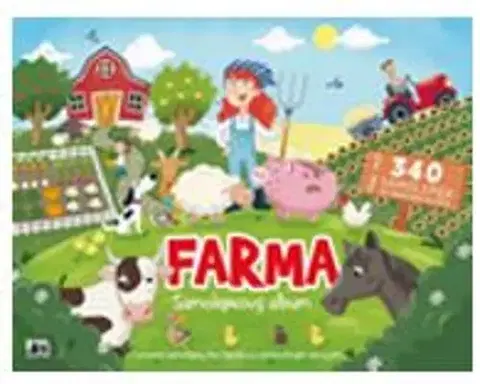 Nalepovačky, vystrihovačky, skladačky Samolepkový album - Farma