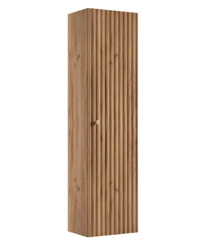 Skrinky do kúpeľne Elvisia Vysoká skrinka do kúpeľne BELLO Oak craft