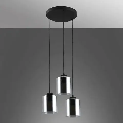 Lampy do obývačky Luster SIERRA 11719 MM BLACK 3XE27