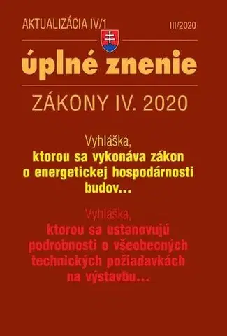 Dane, účtovníctvo Aktualizácia IV/1 2020 - Zákon o energetickej hospodárnosti budov, Všeobecné technické požiadavky na výstavbu