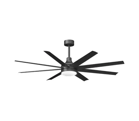Ventilátory ZE - LED stmievateľný stropný látor LED/24W/230V 2700-6500K 165cm čierny + diaľkové ovládanie B10313AFHJ