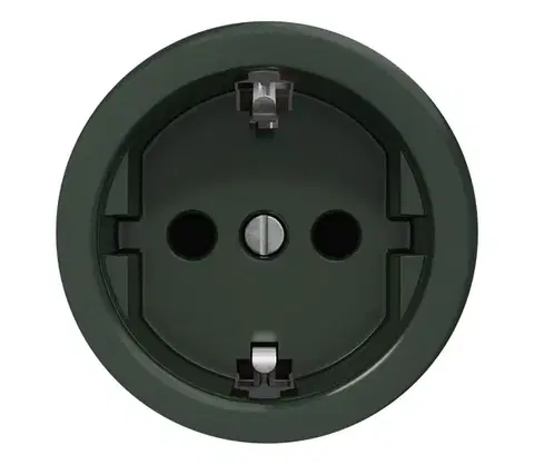 Predlžovacie káble lap - Retro domová zásuvka bez rámčeka SCHUKO 230V/16A zelená Z/ZS