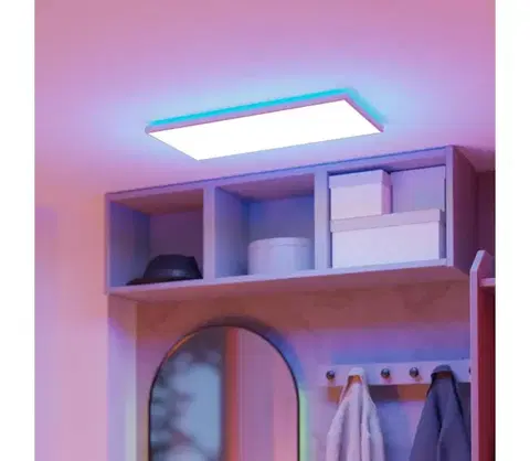 Svietidlá Eglo 901477 -LED RGBW St. kúpeľ. svietidlo ROVITO-Z 17,2W/230V 30x57cm IP44 biela 901477