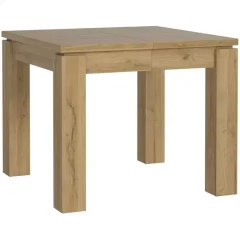 Jedálenské stoly Rozkladací stôl 90/180x90 cm Staromoóny dub
