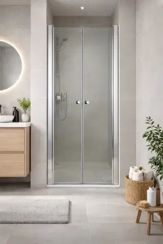 Sprchovacie kúty OLSEN SPA - Sprchové dvere VITORIA NEW - FARBA rámu - Hliník leštený, Rozmer A - 100, Smer zatvárania - Univerzálny Ľavé / Pravé, Výplň - Číre bezpečnostné sklo - 6 mm OLBENW102610CC