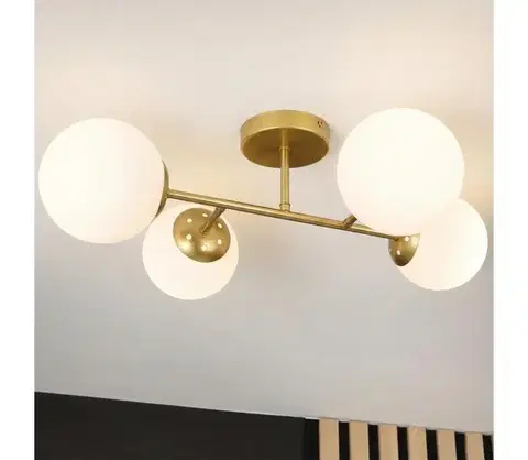 Svietidlá BRILAGI - Prisadený luster MALONY 4xE14/20W/230V zlatý 8590828080435