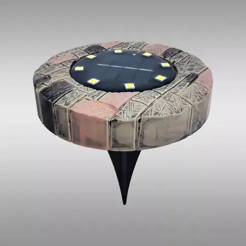 Solárne dekoračné lampy Solárna lampa disk PIN AO-PI104SL