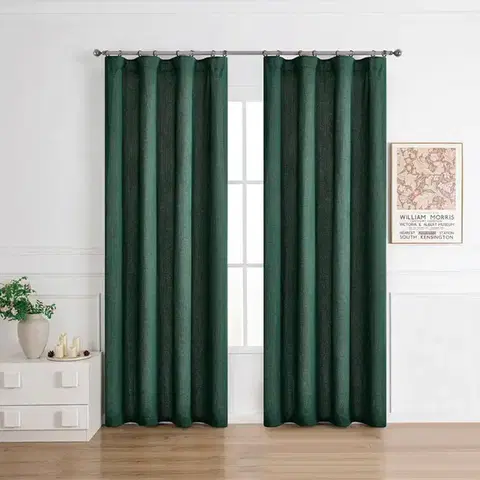 Závesy do spálne Záves na páske NORI 008/165GSM 140x250 zelený