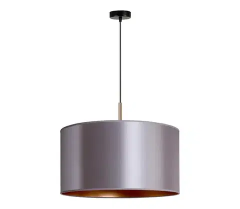 Svietidlá  - Luster na lanku CANNES 1xE27/15W/230V pr. 45 cm strieborná/medená 602440