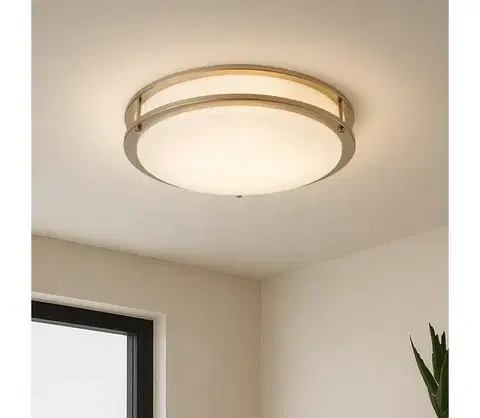 Svietidlá BRILAGI - Stropné svietidlo ELARO 4xE27/40W/230V priemer 41 cm zlaté BRI873