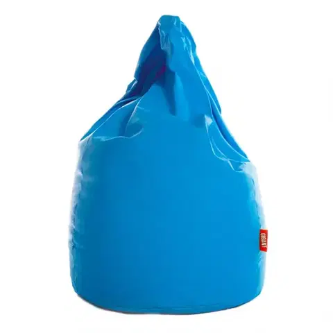 Taburetky Sedací vak XL ekokoža blankytný modrý