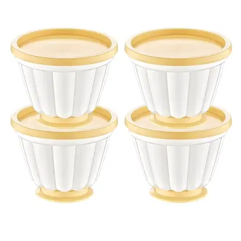 Kuchynské formičky MAKRO - Forma na puding 4ks, rôzne farby