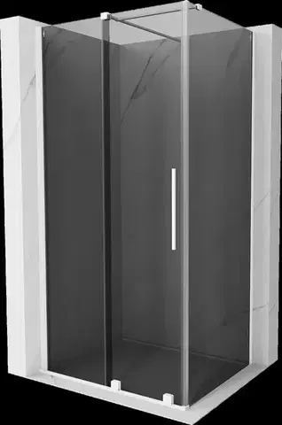 Sprchovacie kúty MEXEN/S - Velár sprchovací kút, posuvné dvere 130 x 85, grafit, biela 871-130-085-41-20
