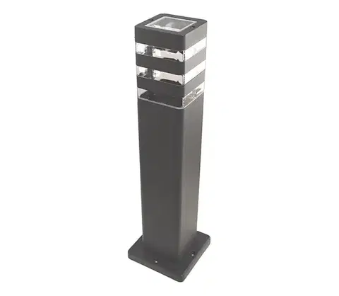 Záhradné lampy  Vonkajšia lampa SANTA 1xE27/60W/230V IP54 50 cm antracit SKU013654