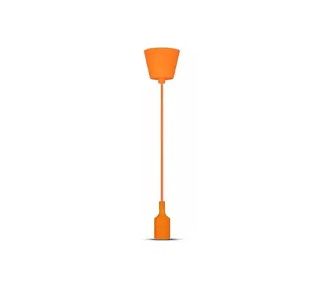 Svietidlá  Luster na lanku 1xE27/60W/230V oranžová 3484