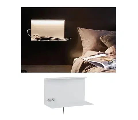 Svietidlá Paulmann 78919 - LED/4,5W Stmievateľné svietidlo s poličkou a USB + LED/1,6W 230V 78919