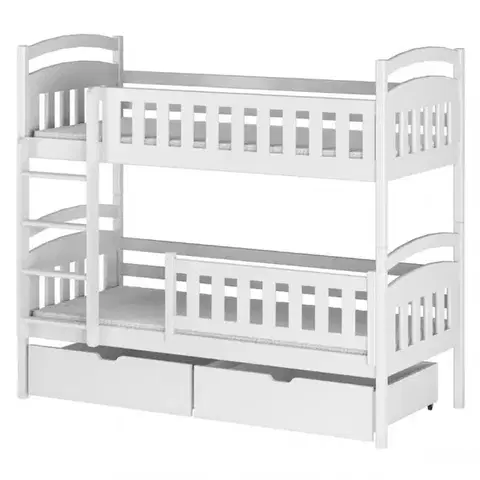 Poschodové postele Posteľ Ignas 80x160 white