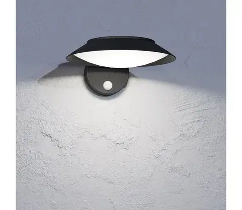 Záhradné lampy Eglo 901079 - Solárne LED nástenné svietidlo so senzorom CERRISI LED/7W/3,7V IP44 901079