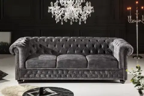 Pohovky a gauče Chesterfield pohovka 3-miestna MIDAS Dekorhome