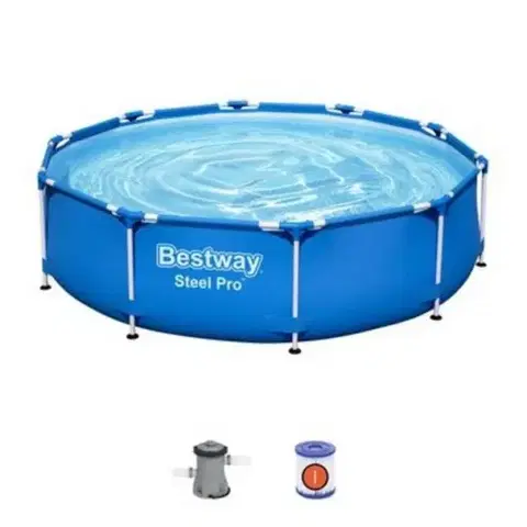 Bazény Bestway Bazén 305x76 cm Bestway Steel Pro, 56679, kartušová filtrácia