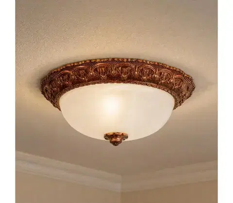 Svietidlá BRILAGI - Stropné svietidlo FRESCO 2xE27/40W/230V priemer 30 cm zlaté BRSX6096/2C/M