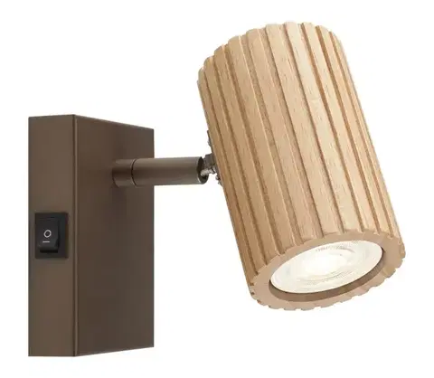 Svietidlá Brilliant - Nástenné bodové svietidlo LAKEWOOD 1xGU10/10W/230V hnedá 10090/20